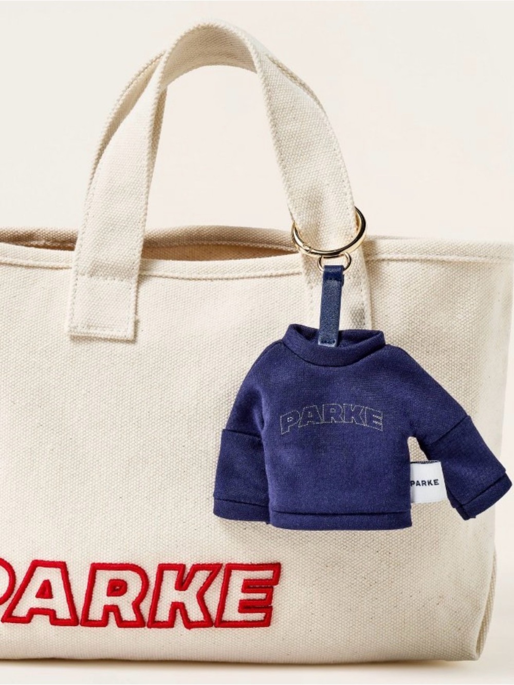 NWT PARKE Mockneck Sweatshirt Keychain from Parke x Target collaboration